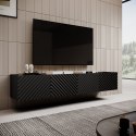 Cama MEBLE Szafka RTV 4D ONDA 200x40x35-54 czarny (stojąca lub wisząca)