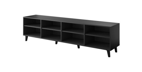 Szafka RTV ETNA 200x42x52 czarny mat + dąb craft Szafka RTV ETNA 200x42x52 czarny mat + dąb craft