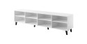 Cama MEBLE Szafka RTV FARO 200x42x52 biały mat + dąb craft