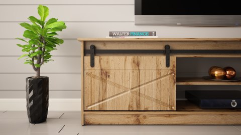 Szafka RTV GRANERO 200x56,7x35 dąb wotan Szafka RTV GRANERO 200x56,7x35 dąb wotan