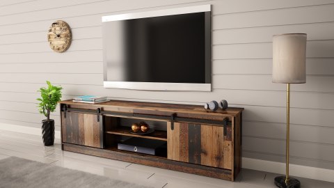 Szafka RTV GRANERO 200x56,7x35 old wood Szafka RTV GRANERO 200x56,7x35 old wood