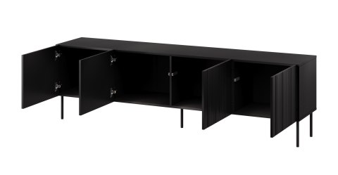 Szafka RTV ISLA 200x40x60 czarny mat Szafka RTV ISLA 200x40x60 czarny mat
