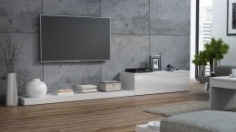 Cama MEBLE Szafka RTV LIFE 300/42/35 biały/ biały połysk