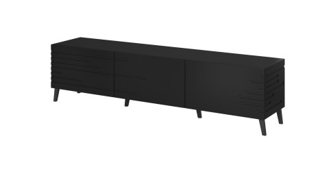Szafka RTV NOVA 186x40x48 czarny mat Szafka RTV NOVA 186x40x48 czarny mat