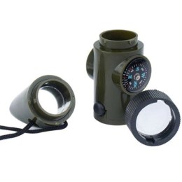 MIL-TEC Gwizdek survivalowy Mil-Tec 6w1 - Zielony 16328401