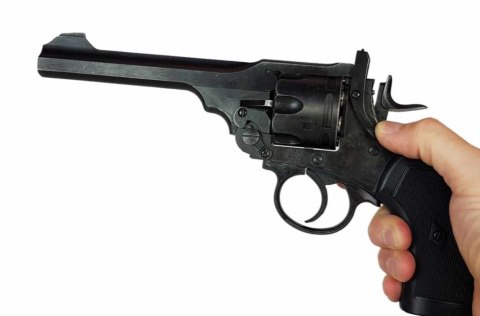 Rewolwer WEBLEY MKVI .455 Service kal.5,5 mm Diabolo łuski 6-strzał. lufa 6" CO2 Battlefield Ekp do17J Rewolwer WEBLEY MKVI .455 Service kal.5,5 mm Diabolo łuski 6-strzał. lufa 6" CO2 Battlefield Ekp do17J