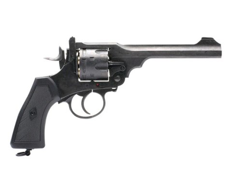 Rewolwer WEBLEY MKVI .455 Service kal.5,5 mm Diabolo łuski 6-strzał. lufa 6" CO2 Battlefield Ekp do17J Rewolwer WEBLEY MKVI .455 Service kal.5,5 mm Diabolo łuski 6-strzał. lufa 6" CO2 Battlefield Ekp do17J
