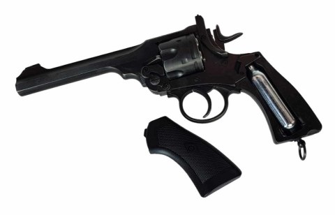 Rewolwer WEBLEY MKVI .455 Service kal.5,5 mm Diabolo łuski 6-strzał. lufa 6" CO2 Battlefield Ekp do17J Rewolwer WEBLEY MKVI .455 Service kal.5,5 mm Diabolo łuski 6-strzał. lufa 6" CO2 Battlefield Ekp do17J