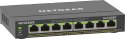 NETGEAR Switch Netgear GS308EP-100PES 8p PoE 62W (PoE+: 8p) Unmanaged Gigabit