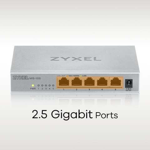 Switch Zyxel MG-105 5p Unmanaged Multigigabit Switch Zyxel MG-105 5p Unmanaged Multigigabit