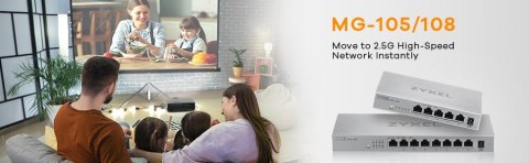 Switch Zyxel MG-105 5p Unmanaged Multigigabit Switch Zyxel MG-105 5p Unmanaged Multigigabit