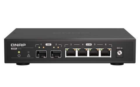Qnap QSW-2104-2S, 4 x 2.5GbE, 2x 10GbE SFP+, unmanaged switch Qnap QSW-2104-2S, 4 x 2.5GbE, 2x 10GbE SFP+, unmanaged switch