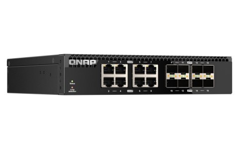 Qnap QSW-3216R-8S8T, 8x 10GbE, 8x 10GbE SFP+, half-rackmount design, unmanaged switch Qnap QSW-3216R-8S8T, 8x 10GbE, 8x 10GbE SFP+, half-rackmount design, unmanaged switch