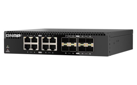Qnap QSW-3216R-8S8T, 8x 10GbE, 8x 10GbE SFP+, half-rackmount design, unmanaged switch Qnap QSW-3216R-8S8T, 8x 10GbE, 8x 10GbE SFP+, half-rackmount design, unmanaged switch