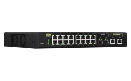 QNAP Qnap QSW-M2116P-2T2S, 16x 2.5GbE, 2x 10GbE SFP+, 2x 10GbE RJ45, Max PoE to 280W, managed switch