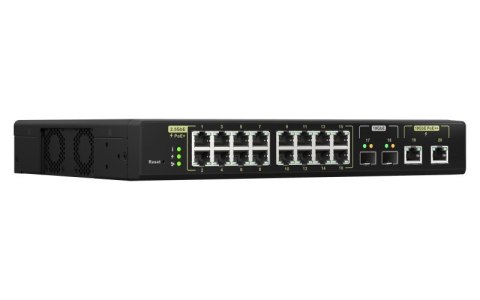 Qnap QSW-M2116P-2T2S, 16x 2.5GbE, 2x 10GbE SFP+, 2x 10GbE RJ45, Max PoE to 280W, managed switch Qnap QSW-M2116P-2T2S, 16x 2.5GbE, 2x 10GbE SFP+, 2x 10GbE RJ45, Max PoE to 280W, managed switch