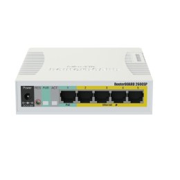 MikroTik Switch Mikrotik RB260GSP (CSS106-1G-4P-1S) 6p PoE (Passive: 4;) 60W Managed Gigabit