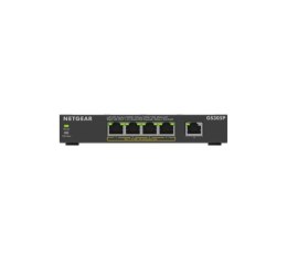 NETGEAR Switch Netgear GS305P-300EUS 5p PoE 63W (PoE+: 4p) Unmanaged Gigabit