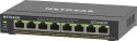 NETGEAR Switch Netgear GS308EPP-100PES 8p PoE 123W (PoE+: 8p) Unmanaged Gigabit