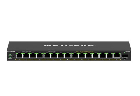 Switch Netgear GS316EP-100PES 16p PoE 180W* (PoE+: 15p) Unmanaged Gigabit Switch Netgear GS316EP-100PES 16p PoE 180W* (PoE+: 15p) Unmanaged Gigabit