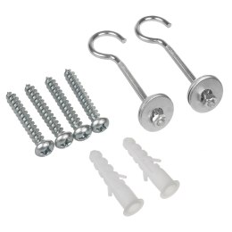 Maclean MACLEAN ZESTAW 2 WIESZAKÓW DO EKRANÓW PROJEKCYJNYCH, MAX. OBCIĄŻENIE 25KG (DLA ZESTAWU), ZE STALI MC-923