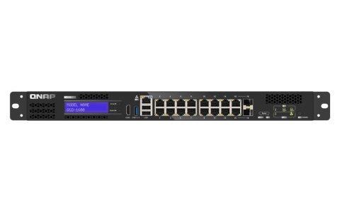 Qnap QGD-1600-4G, 16x 1GbE, 2x combo 10GbE SFP+/RJ45, Intel Celeron J4115, 4GB, equipped with QTS, 2 X 2.5" SSD/HDD, 2 x PCIe Ge Qnap QGD-1600-4G, 16x 1GbE, 2x combo 10GbE SFP+/RJ45, Intel Celeron J4115, 4GB, equipped with QTS, 2 X 2.5" SSD/HDD, 2 x PCIe Ge