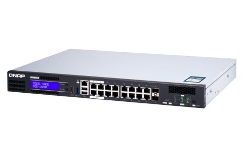 Qnap QGD-1600P-4G, 16x 1GbE, 2x combo 10GbE SFP+/RJ45, 370W Po, Celeron J4115, 4GB, equipped with QTS, 2 X 2.5" SSD/HDD, 2 x PCI Qnap QGD-1600P-4G, 16x 1GbE, 2x combo 10GbE SFP+/RJ45, 370W Po, Celeron J4115, 4GB, equipped with QTS, 2 X 2.5" SSD/HDD, 2 x PCI