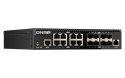 QNAP Qnap QSW-M3216R-8S8T, 8x 10GbE, 8x 10GbE SFP+, half-rackmount design, managed switch