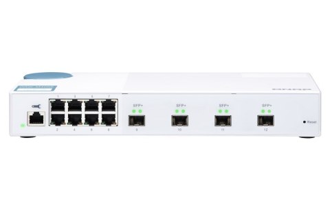 Qnap QSW-M408S, 8x 1GbE, 4x 10GbE SFP+, managed switch Qnap QSW-M408S, 8x 1GbE, 4x 10GbE SFP+, managed switch