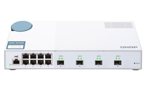 Qnap QSW-M408S, 8x 1GbE, 4x 10GbE SFP+, managed switch Qnap QSW-M408S, 8x 1GbE, 4x 10GbE SFP+, managed switch