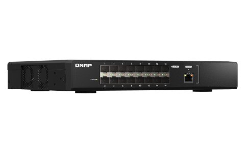 Qnap QSW-M5216-1T, 1x 10GbE RJ45, 16x 25GbE SFP28, rackmount design, managed switch Qnap QSW-M5216-1T, 1x 10GbE RJ45, 16x 25GbE SFP28, rackmount design, managed switch