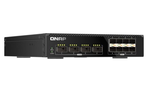 Qnap QSW-M7308R-4X, 4x 100GbE, 8x 25GbE SFP28, half-rackmount design, managed switch Qnap QSW-M7308R-4X, 4x 100GbE, 8x 25GbE SFP28, half-rackmount design, managed switch