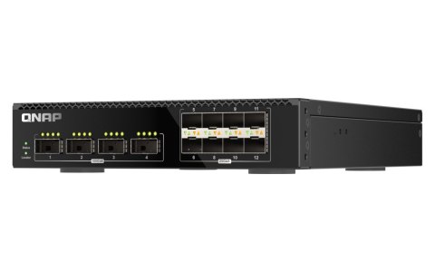 Qnap QSW-M7308R-4X, 4x 100GbE, 8x 25GbE SFP28, half-rackmount design, managed switch Qnap QSW-M7308R-4X, 4x 100GbE, 8x 25GbE SFP28, half-rackmount design, managed switch
