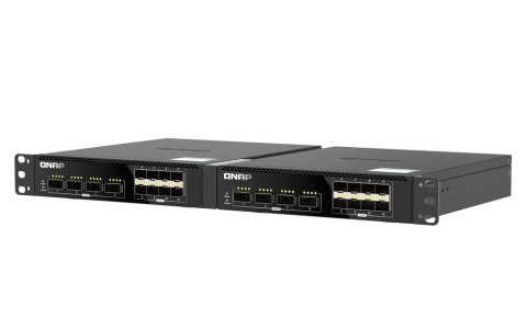 Qnap QSW-M7308R-4X, 4x 100GbE, 8x 25GbE SFP28, half-rackmount design, managed switch Qnap QSW-M7308R-4X, 4x 100GbE, 8x 25GbE SFP28, half-rackmount design, managed switch