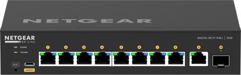 Switch Netgear M4250-9G1F (GSM4210PD) 10p PoE 110W (PoE+: 8p) Managed Gigabit Switch Netgear M4250-9G1F (GSM4210PD) 10p PoE 110W (PoE+: 8p) Managed Gigabit