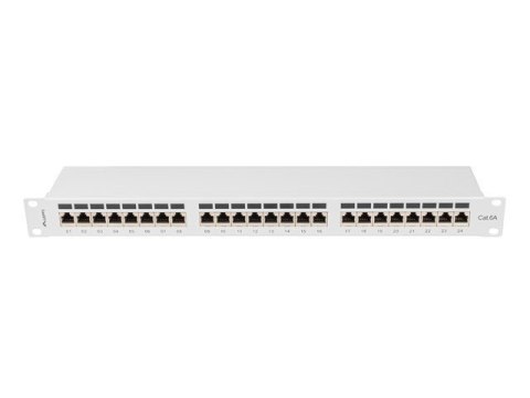 LANBERG PATCH PANEL 24 PORT 1U 19" KAT.6A FTP SZARY PPSA-1024-S LANBERG PATCH PANEL 24 PORT 1U 19" KAT.6A FTP SZARY PPSA-1024-S