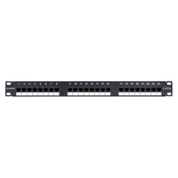 Q-LANTEC Q-LANTEC Patch panel UTP kat.6, 24 porty złącza LSA 1U
