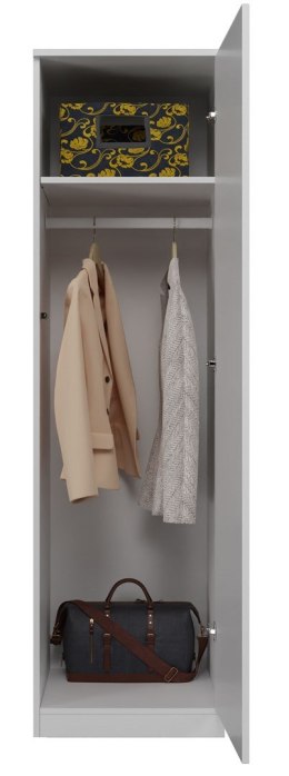 TOP E SHOP SZAFA GARDEROBA DRZWI PÓŁKI SD-50 BIEL MAT