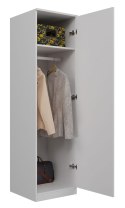 TOP E SHOP SZAFA GARDEROBA DRZWI PÓŁKI SD-50 BIEL MAT