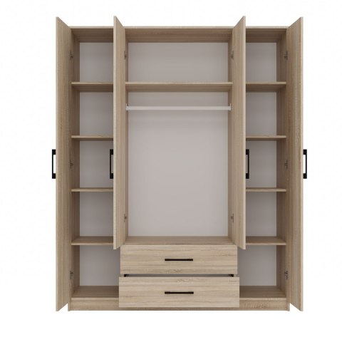 SZAFA ROMANA 160X205 SONOMA Z LUSTREM SZAFA ROMANA 160X205 SONOMA Z LUSTREM