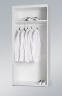 Cama MEBLE Szafa SAMBA (Unit 1) biały/czarny połysk