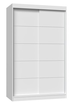 TOP E SHOP Szafa z drzwiami przesuwnymi i ozdobnymi szprosami IGA 120x61xH200 biel