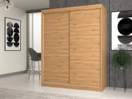 TOP E SHOP Szafa z drzwiami przesuwnymi i ozdobnymi szprosami IGA 160x61xH200 artisan