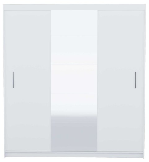 SZAFA FARO DRZWI PRZESUWNE LUSTRO 235CM BIEL MAT SZAFA FARO DRZWI PRZESUWNE LUSTRO 235CM BIEL MAT