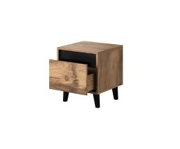 Cama MEBLE Szafka nocna NORD 2szt. 40x38xH45 dąb wotan/antracyt