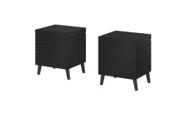 Cama MEBLE Szafka nocna NOVA 44x40x52 czarny mat
