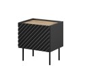 Cama MEBLE Szafka nocna ONDA 2szt. 50x40x54 czarny