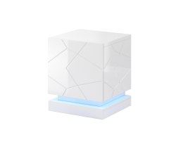Cama MEBLE Szafka nocna QIU 2szt. 46x41,5xH53 biały połysk/biały połysk