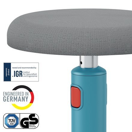 LEITZ Ergonomiczny stołek ERGO COSY, niebieski LEITZ Ergonomiczny stołek ERGO COSY, niebieski