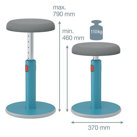 LEITZ Ergonomiczny stołek ERGO COSY, niebieski LEITZ Ergonomiczny stołek ERGO COSY, niebieski